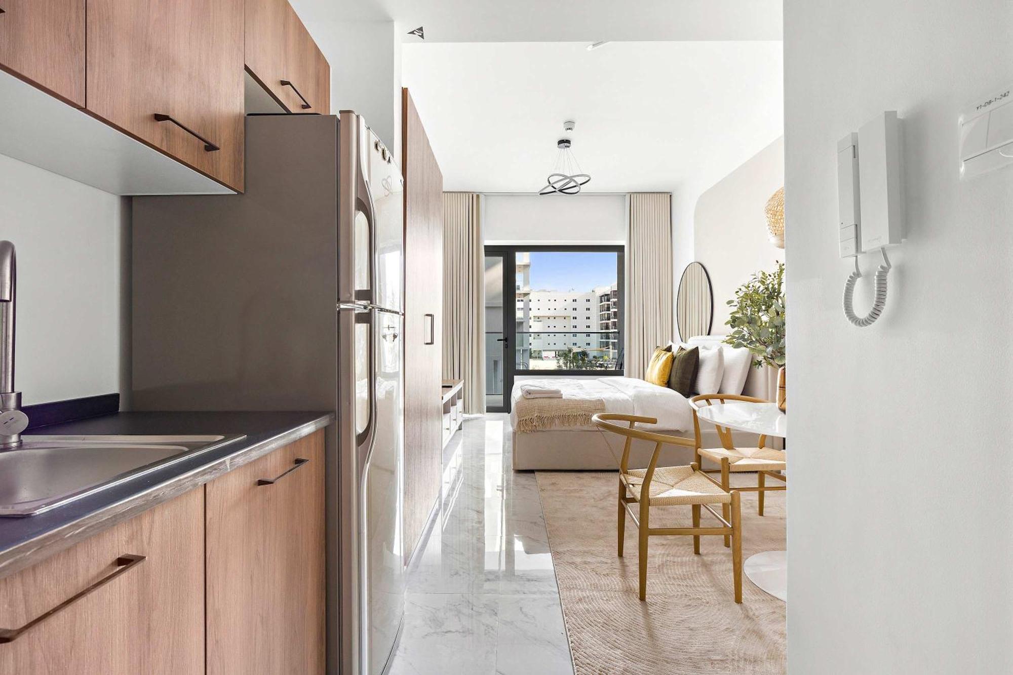 Silkhaus Chic Studio Near Masdar City Park Abu Dhabi Exterior photo